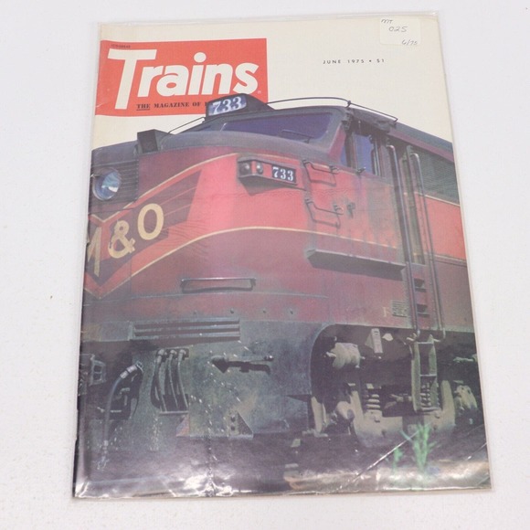 Trains Magazine 1975 Lot of 10 - Picture 7 of 11
